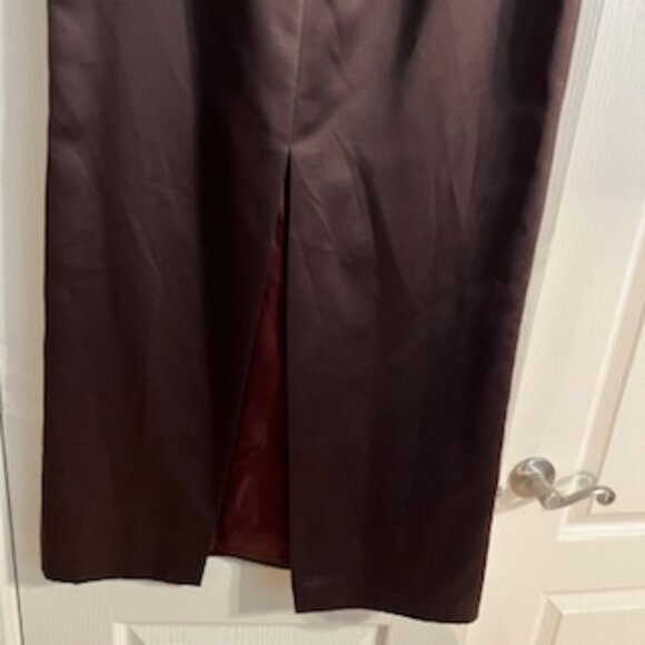 Marina Women's Maxi Lined Skirt With Slit Back 10 - Picture 3 of 16